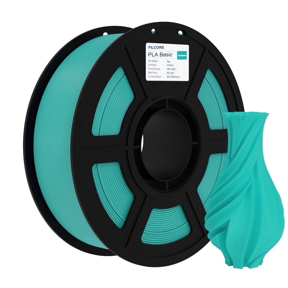 FILCORE PLA Basic nhựa cuộn in 3D không lõi màu Xanh ngọc