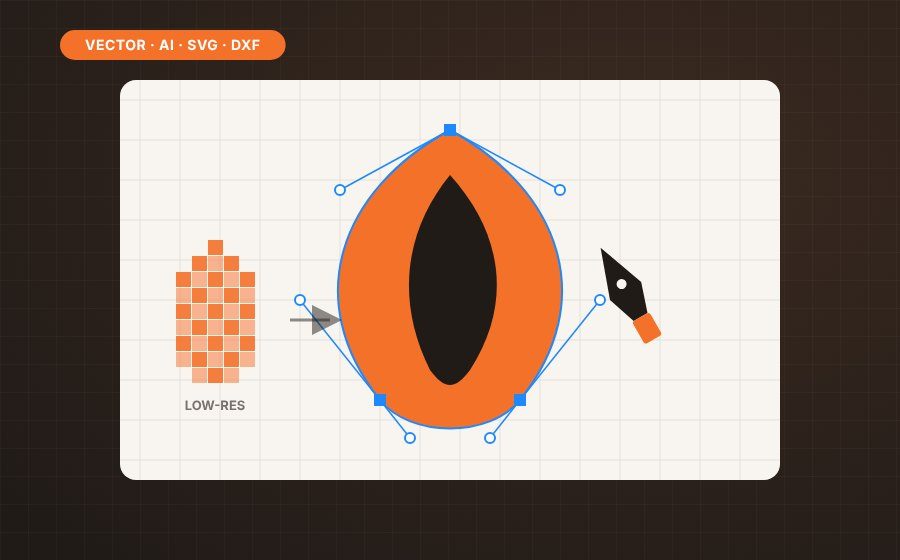2D vector design and logo redraw